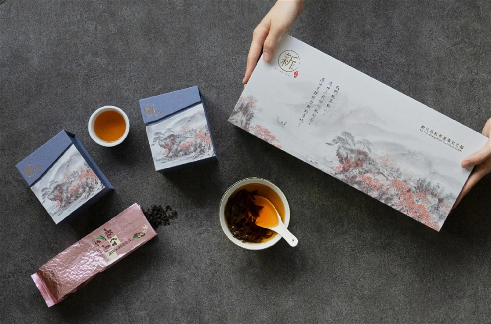 新元昌紅茶產業文化館 禮盒與茶席